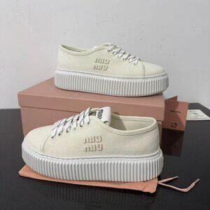 MIU MIU Women's Canvas Sneakers